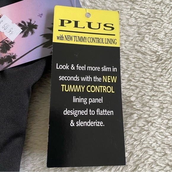 DRK & CO black swim tank tummy control lining size 20W​​​​​ - Picture 6 of 8